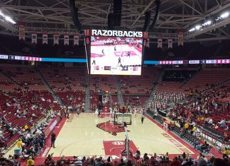 University of Arkansas’ Bud Walton Arena Scores with EAW