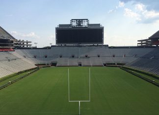 Dante Audio Networking Scores at Auburn University’s Jordan-Hare Football Stadium
