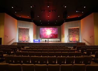ADJ’s AV6 Panels Create 21st Century Stained-Glass Window at Tennessee Baptist Church