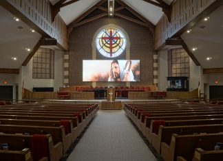 Acton UMC Builds Disappearing Video Wall with CHAUVET Professional