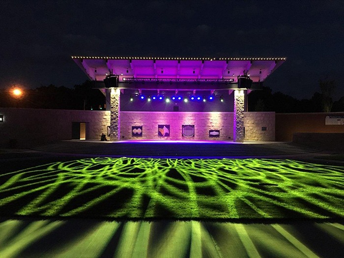 Weatherproof Elation Fixtures Light Federal Hill Commons Amphitheatre
