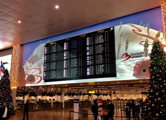 Barco Brings the Holiday Spirit to Brussels Airport