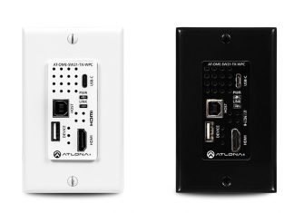 Atlona Unveils Wallplate HDMI/USB-C Switcher and HDBaseT Transmitter for AV and Data