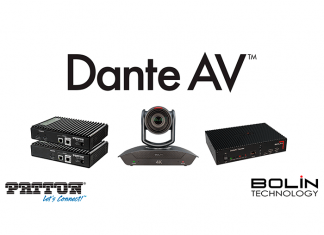 Audinate’s Dante AV Now Available with New Products from BOLIN Technology and Patton Electronics