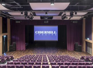 HH Electronics TNA Line Array Presses Case at Cidermill Theatre