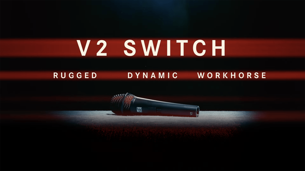 sE Electronics drops the V2 SWITCH hand-held dynamic microphone