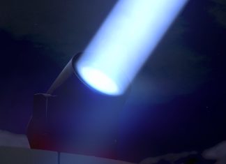 Claypaky launches ultra-versatile and weather-resistant searchlight Skylos