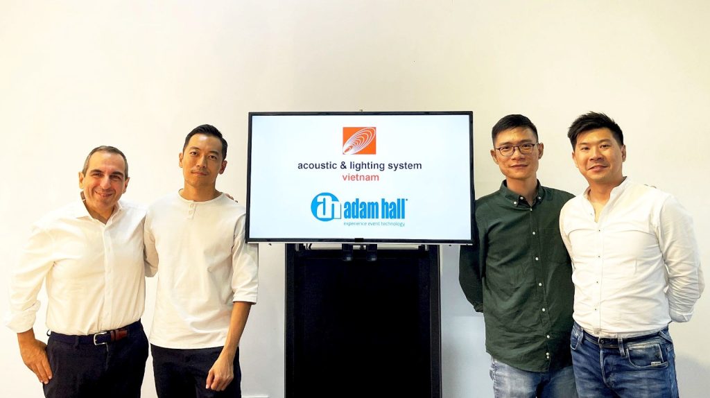 Adam Hall Group appoints Acoustic & Lighting System as exclusive distributor for Vietnam