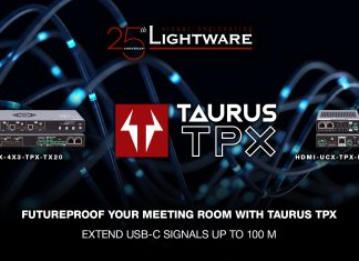 Lightware Visual Engineering unveils Taurus TPX for long-distance USB-C Extension