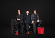 The three founders of Powersoft, pictured in December 2024