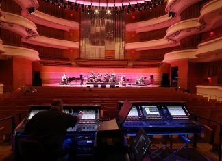 Multiple DiGiCo consoles for the Segerstrom Center for the Arts