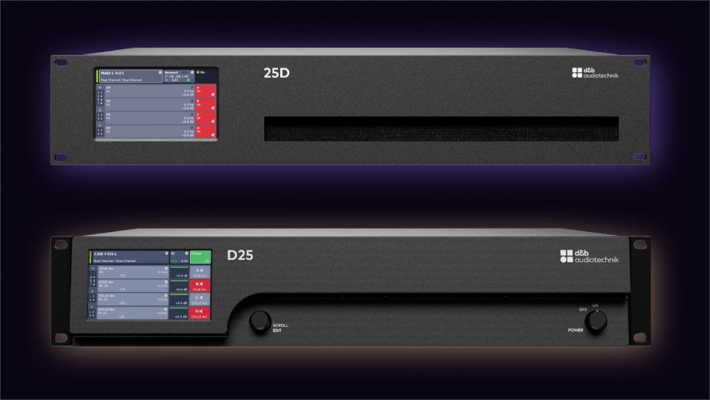 d&b audiotechnik introduces 25D and D25 amplifiers