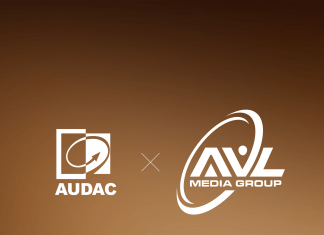 Audac partners with AVL Media Group in USA and Canada Audac logo and AVL Media Group logo