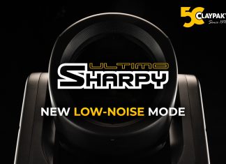 Claypaky introduces new LOW-NOISE mode for Ultimo Sharpy