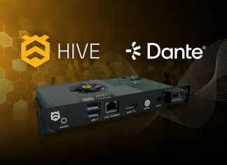 HIVE announces Dante audio-over-IP integration