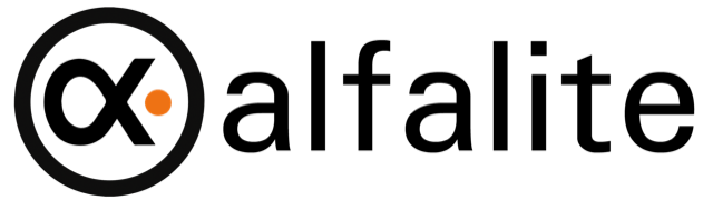 logo alfalite black rectangular