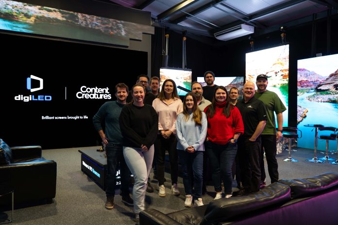 digiLED & Content Creatures Partnership Team Pic