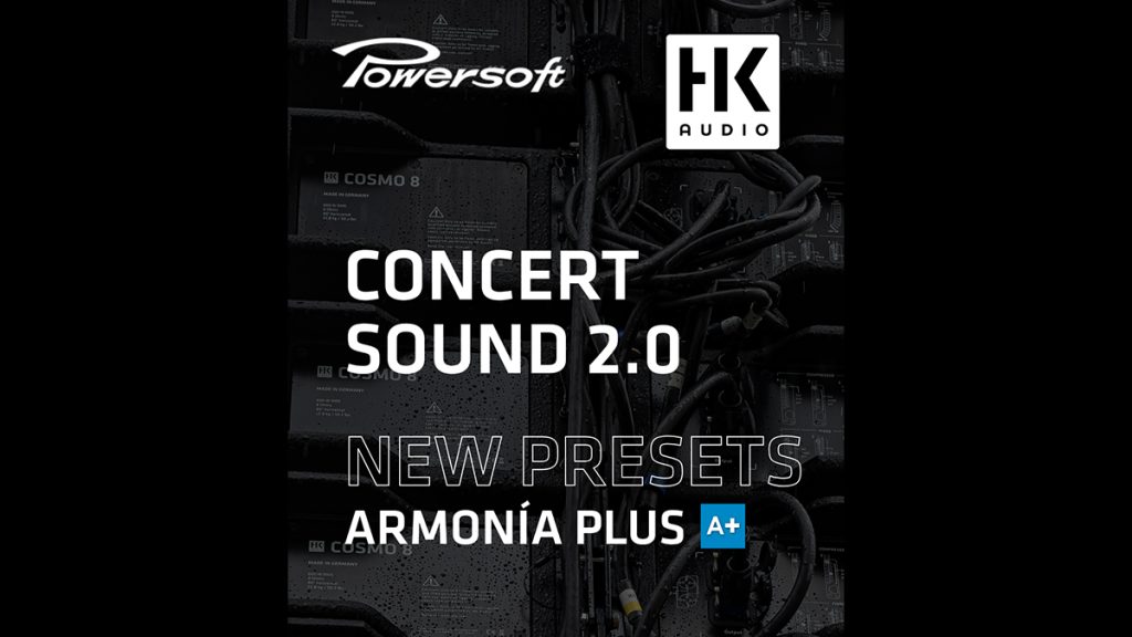 HK Audio CONCERT SOUND 2.0 presets included in Powersoft ArmoníaPlus