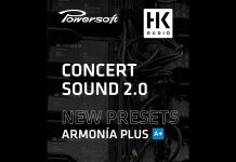 HK Audio CONCERT SOUND 2.0 presets included in Powersoft ArmoníaPlus