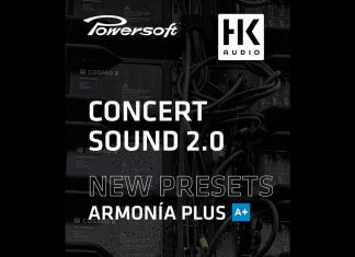 HK Audio CONCERT SOUND 2.0 presets included in Powersoft ArmoníaPlus
